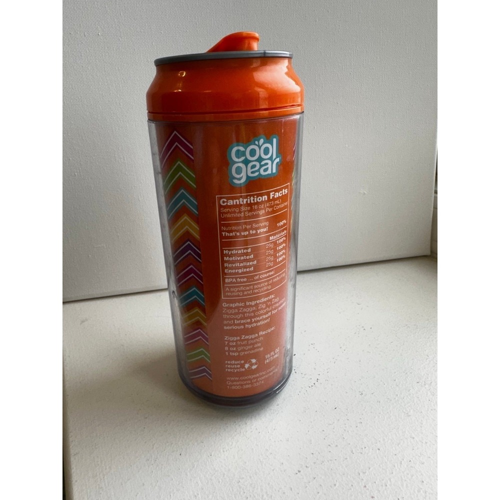 Cool Gear orange Can insulated tumbler